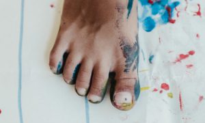 vlekken met verf