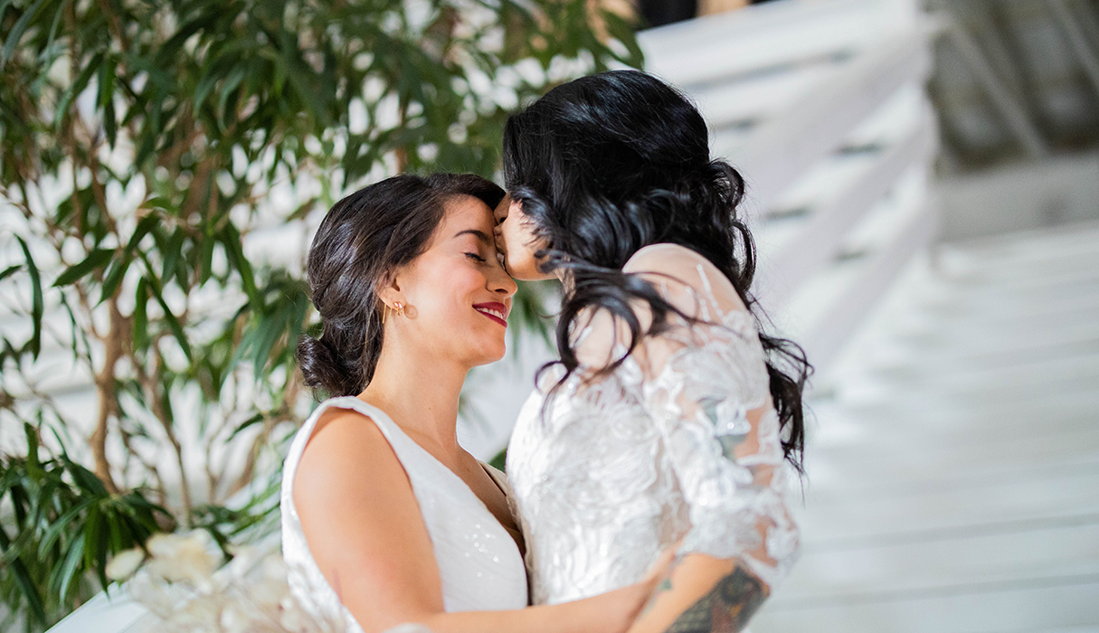 Stel dat gaat trouwen en hun trouwgeloften uitspreekt