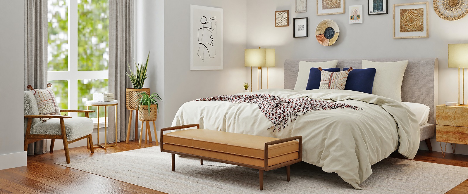 Lenteschoonmaak in slaapkamer